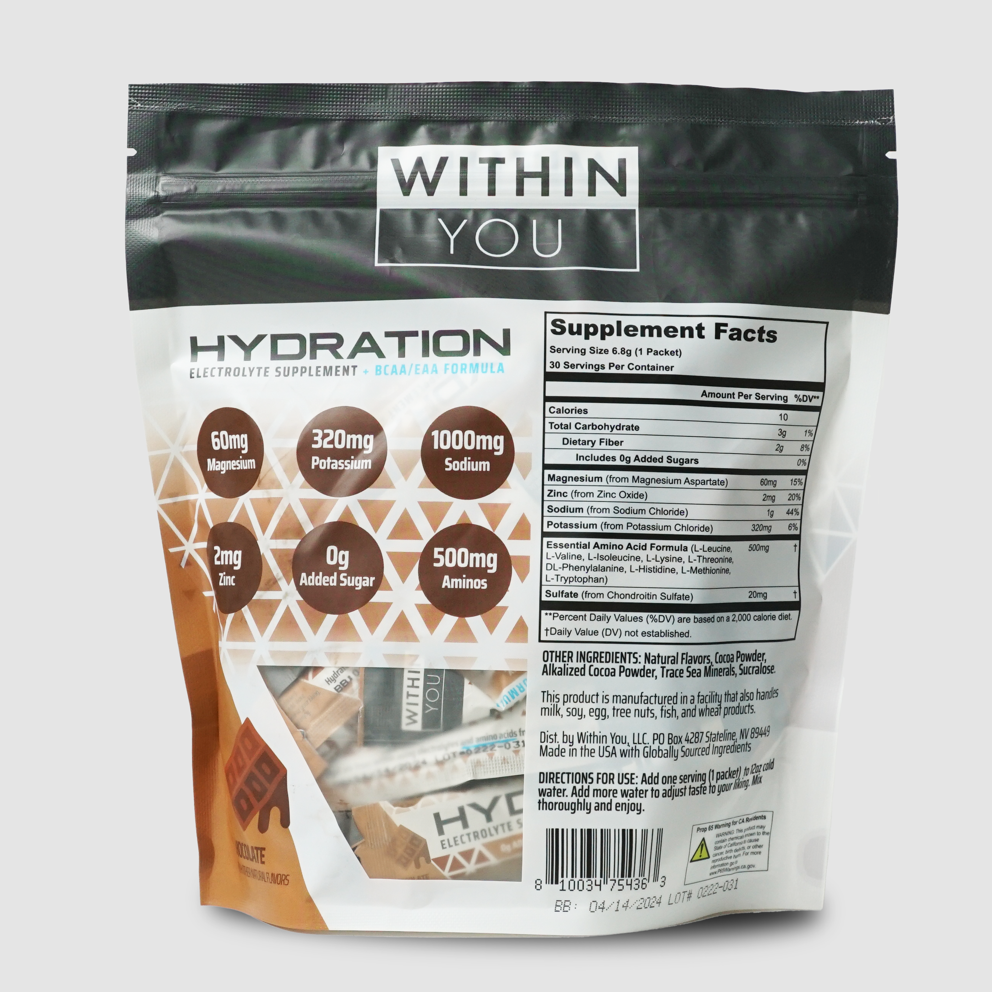 Hydration - Electrolytes + EAAs