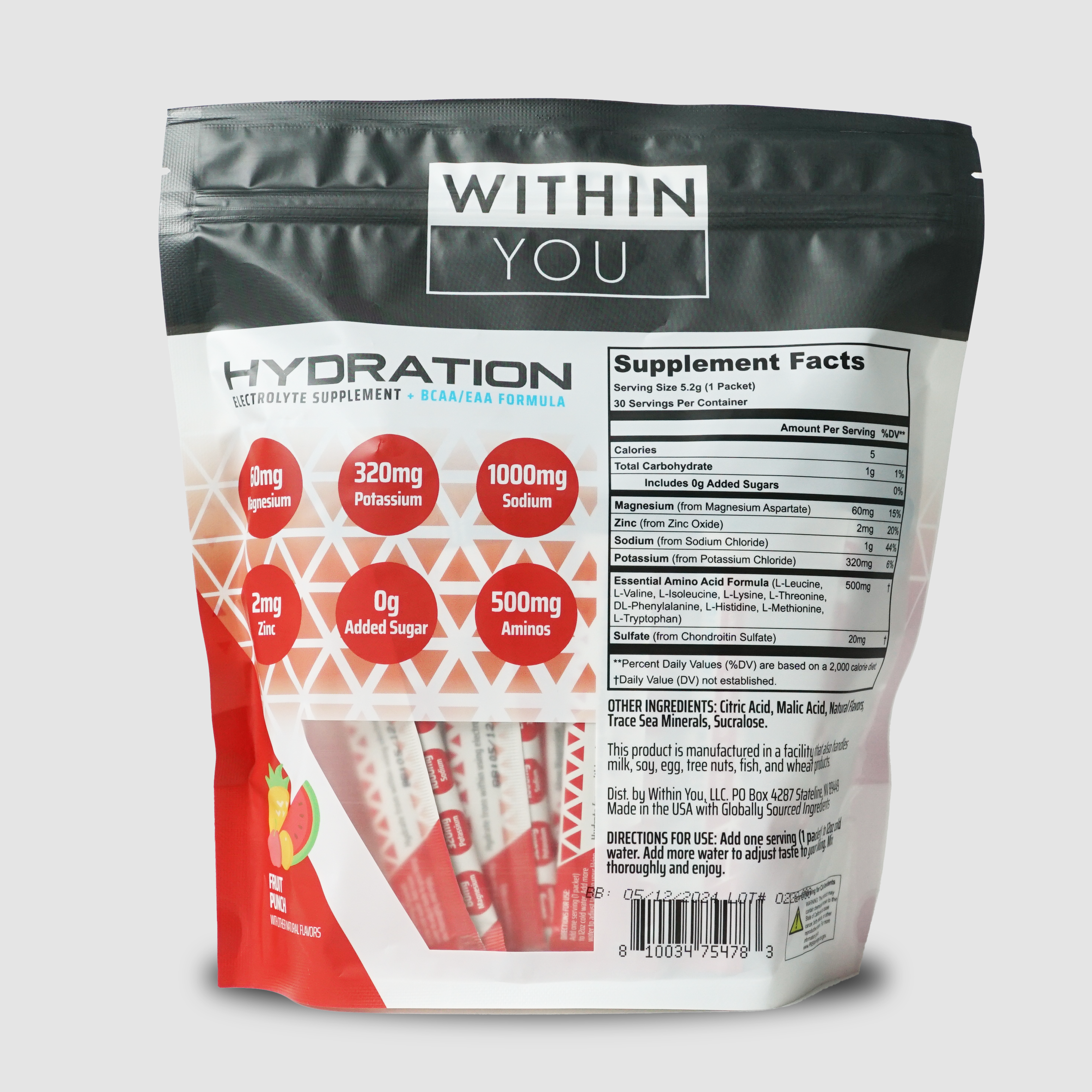 Hydration - Electrolytes + EAAs