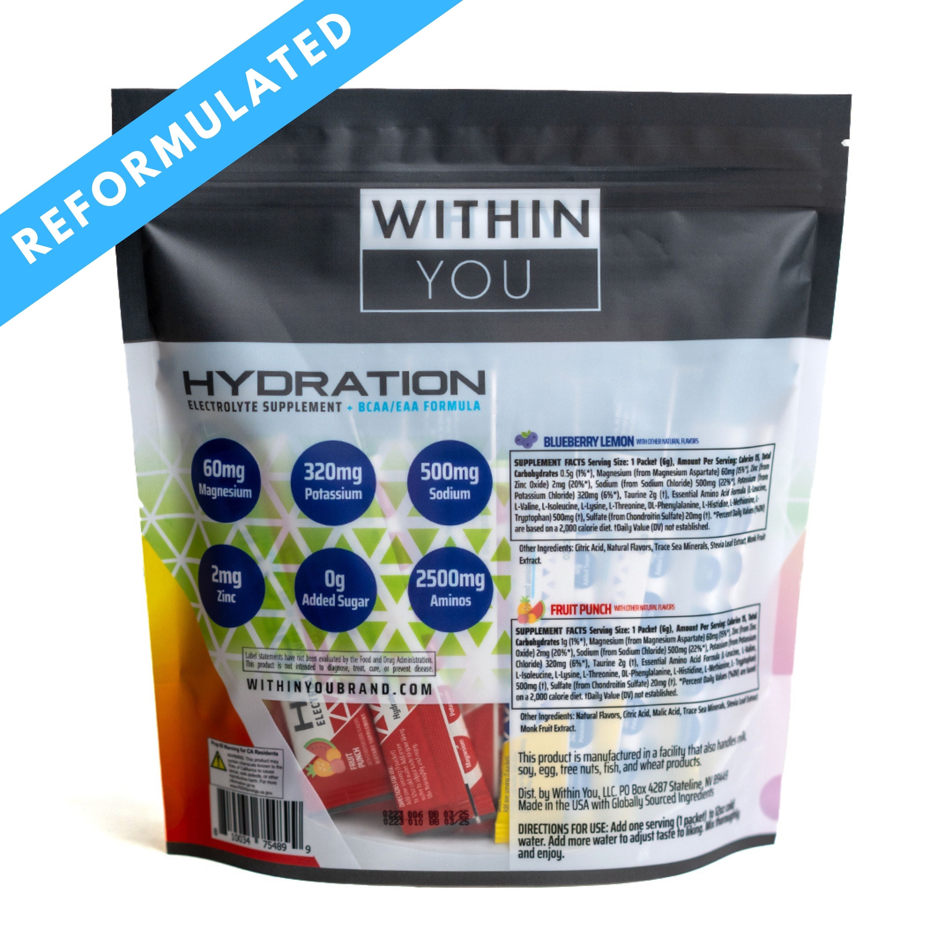 Hydration - Electrolytes + EAAs